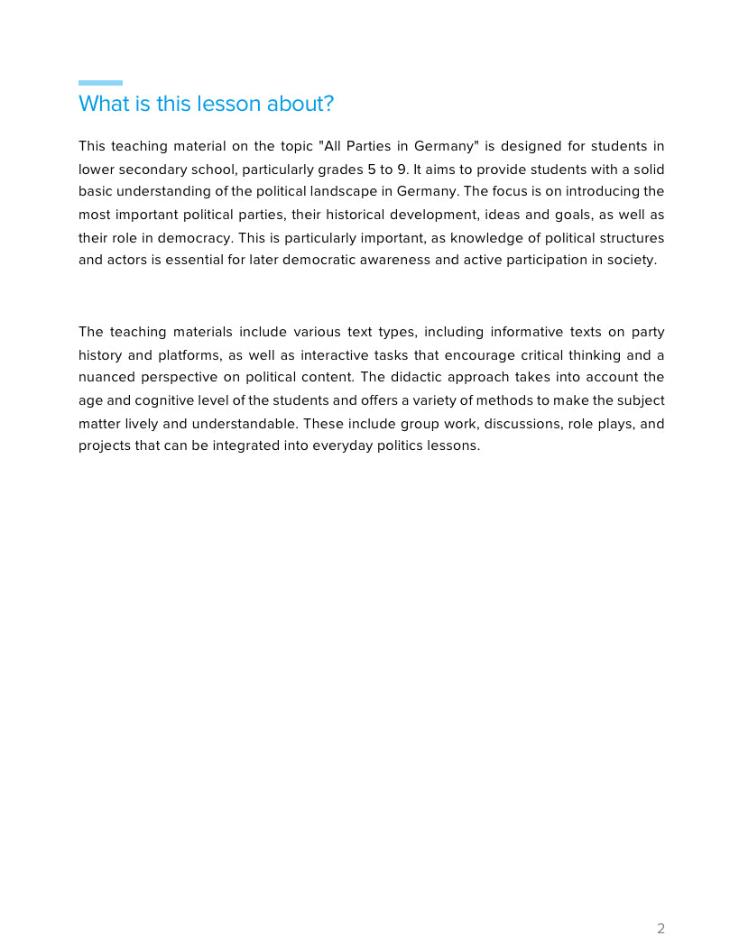 German Political Parties – Comparative Government & Democracy | Social Studies Resource | Grades 5–9