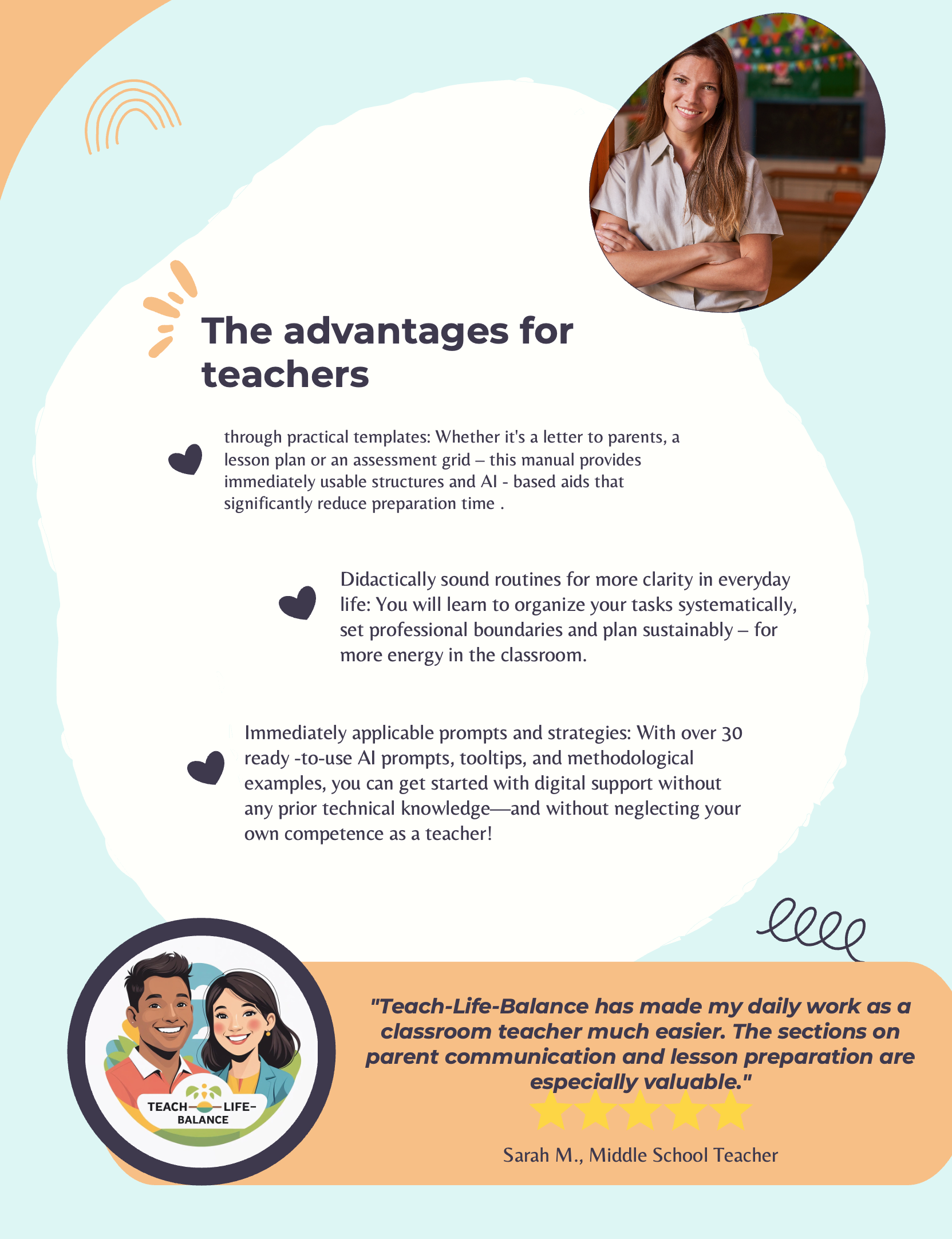 Teach-Life-Balance: The Complete Time-Saving Course for Teachers (incl. Planner, Guides & Templates)