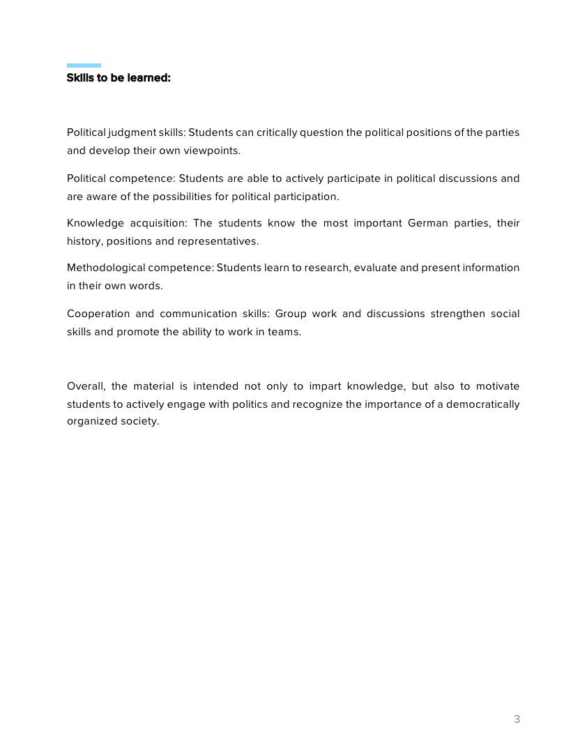 German Political Parties – Comparative Government & Democracy | Social Studies Resource | Grades 5–9