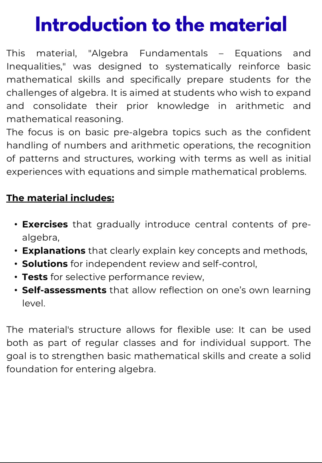Algebra Basics – Solving Equations and Understanding Inequalities | Math Foundations Workbook | GRADE 5–9