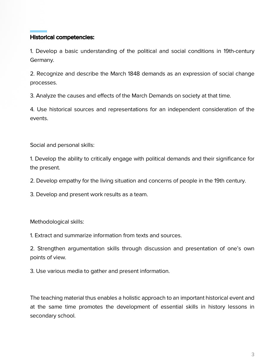 Germany’s March Demands 1848 – Teaching the Origins of Democracy | Social Studies Resource | Grades 5–9