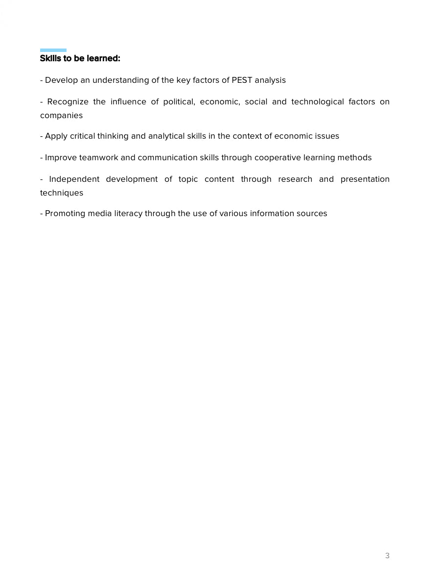PEST Analysis for Business – Strategy & Environment | Social Studies Resource | GRADE 7–10