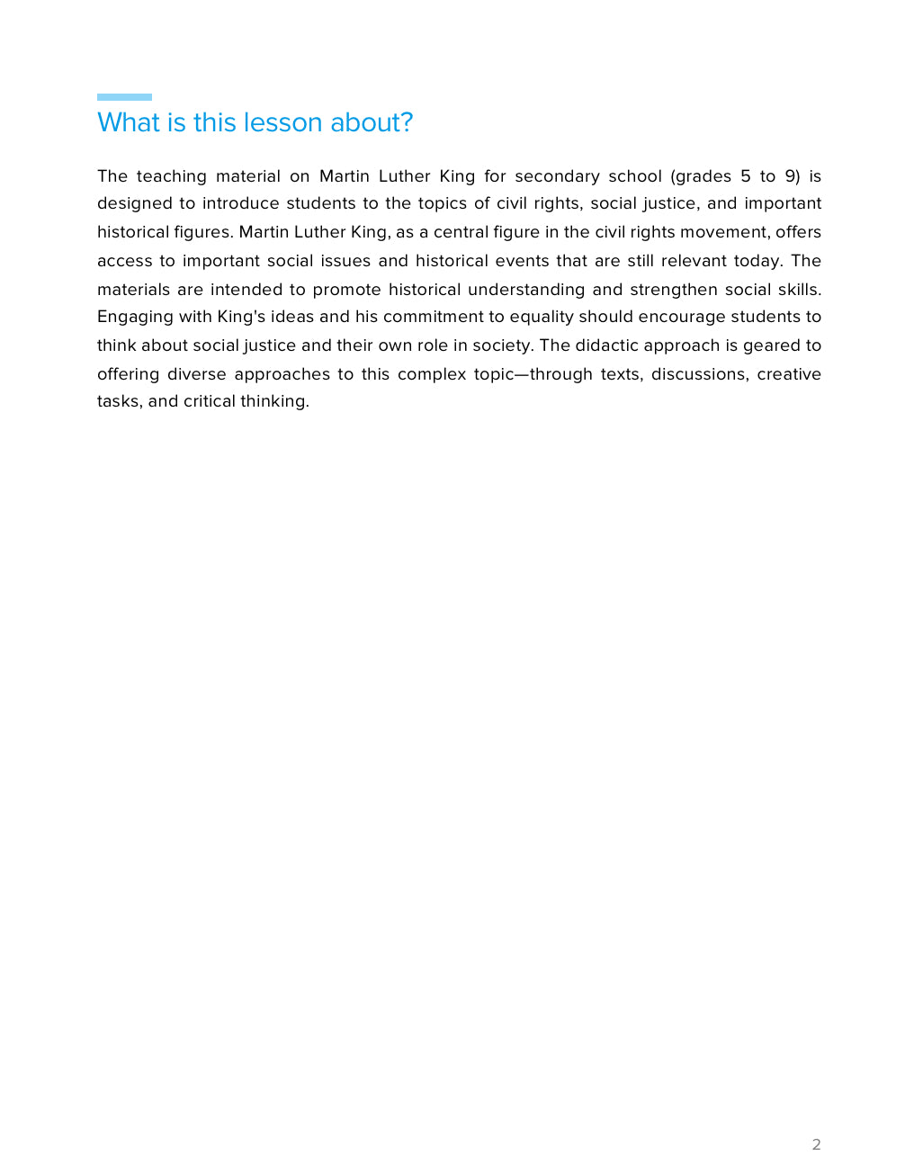 Martin Luther King, Jr. – Civil Rights, Equality & Nonviolence | Social Studies Workbook | GRADE 5–9