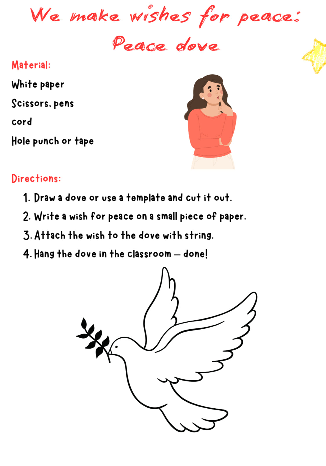 Peace-Themed Art Project – “We Craft Wishes for the Peace” Activity
