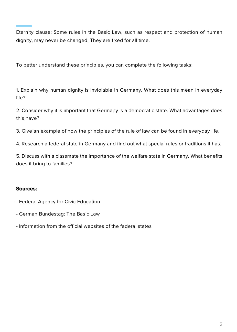 Germany’s Constitutional Principles – Comparative Democracy & Law | Government & Civics Resource | GRADE 5–9
