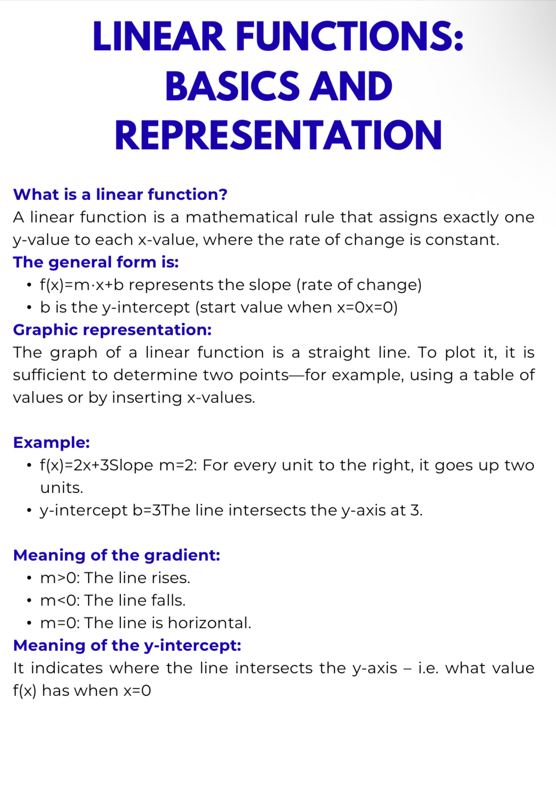 Algebra – Linear Functions and Systems of Equations | Foundations & Problem Solving Workbook | GRADE 7–10