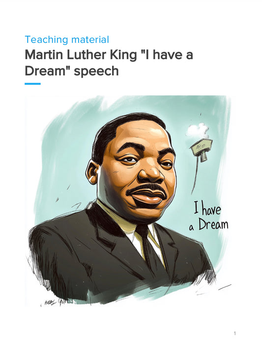 “I Have a Dream” Speech – Rhetoric, Civil Rights & Equality | Martin Luther King Jr. Analysis Workbook | GRADE 5–9