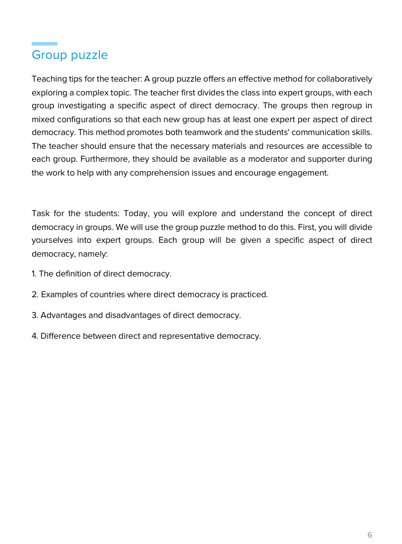 Direct Democracy Explained – Political Participation & Voting | Social Studies Resource | GRADE 5–9