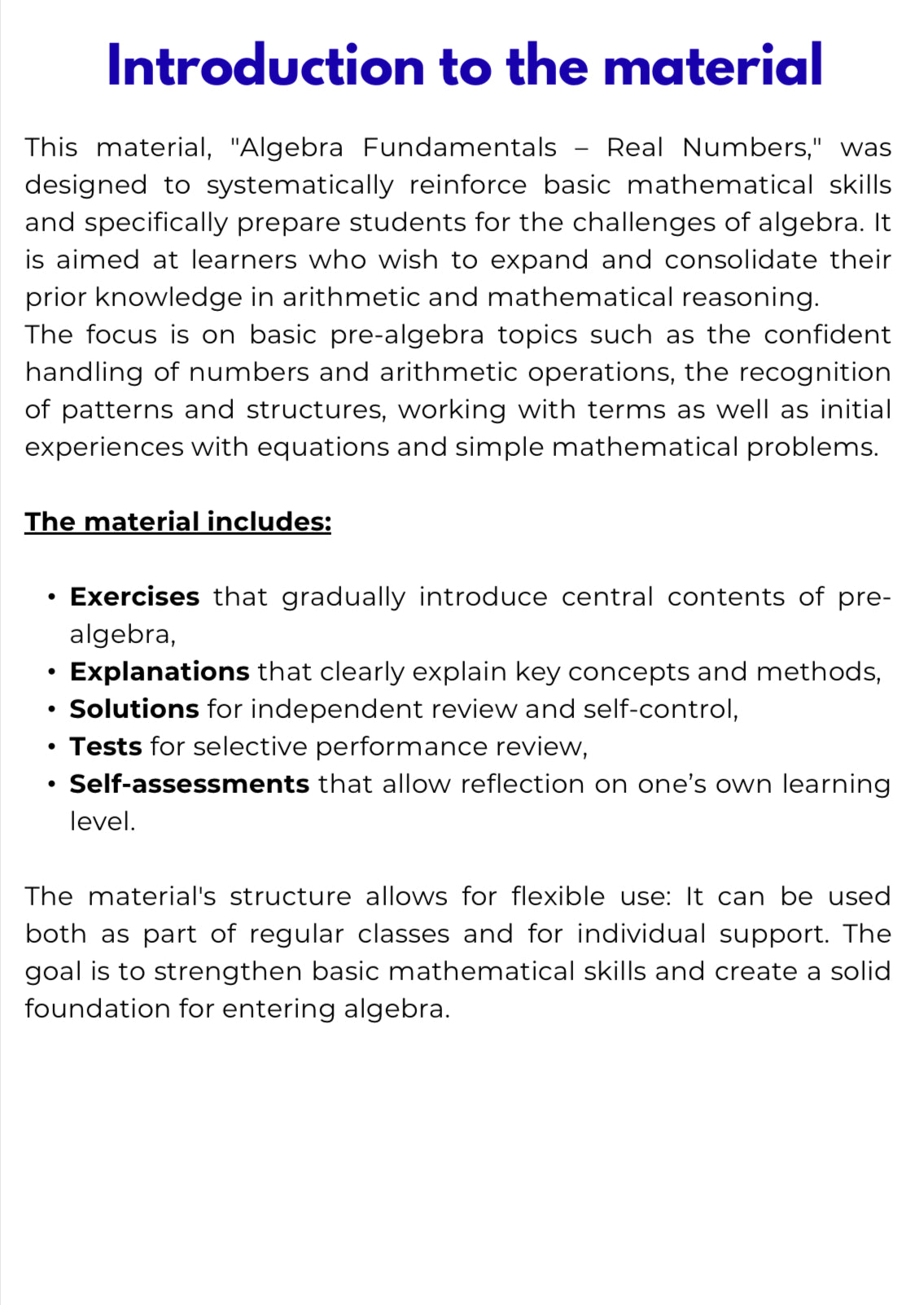 Algebra Basics – Real Numbers Explained | Number Sets and Foundations Workbook | GRADE 5–9