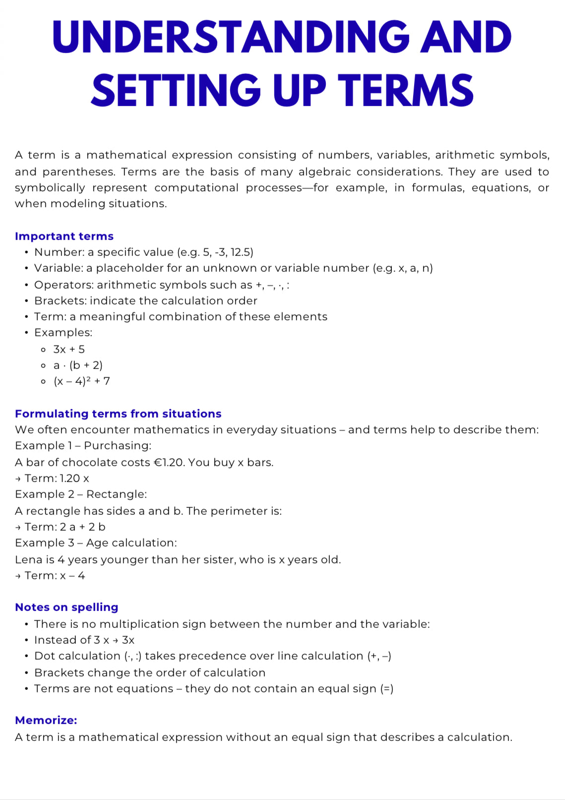 Algebra – Daily Warm-up Exercises | Bell Ringers & Quick Practice | GRADE 5–9
