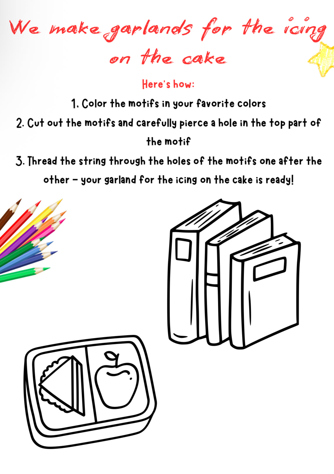 Printable Garland Craft – Final Touch Activity for Grades K–4