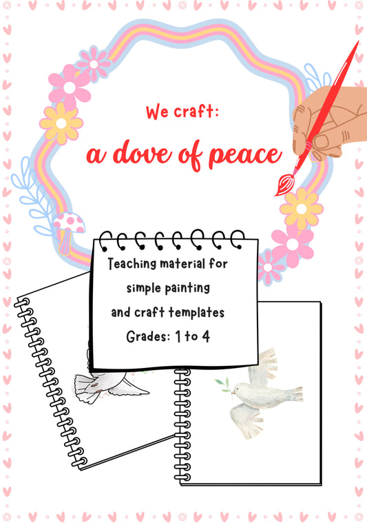 Peace Dove Craft Project – Reflective Worksheet for Grades K–4