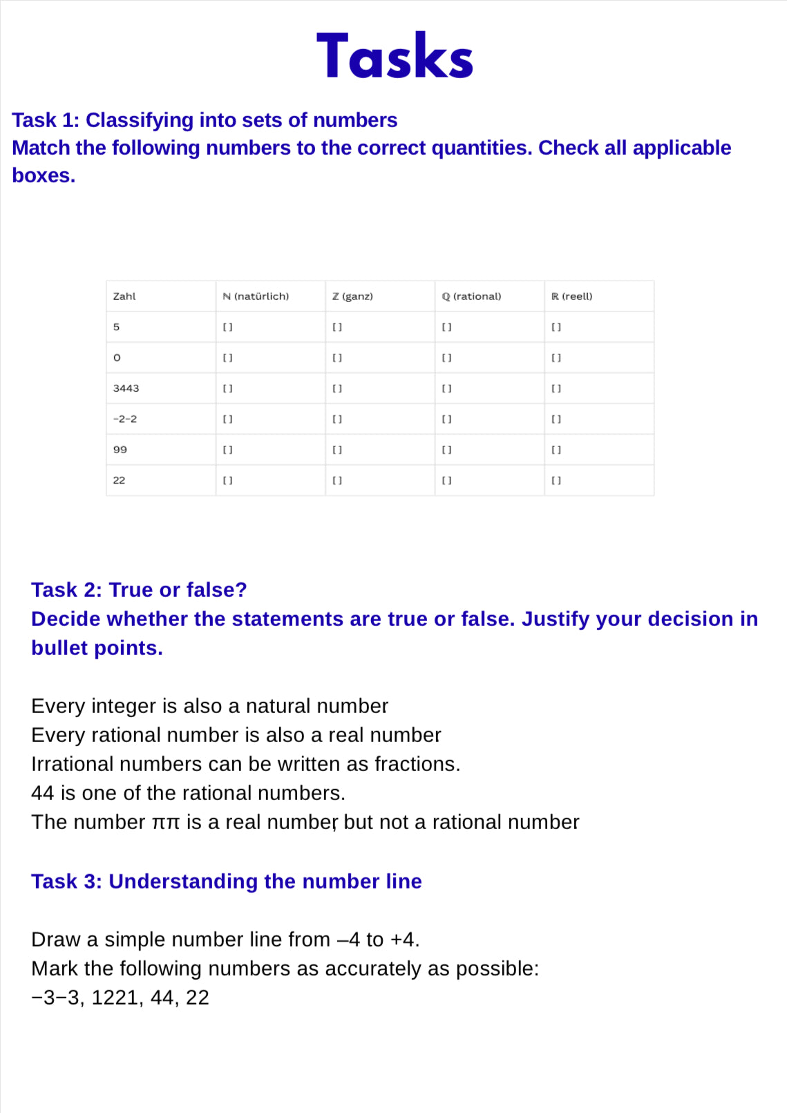 Algebra Basics – Real Numbers Explained | Number Sets and Foundations Workbook | GRADE 5–9