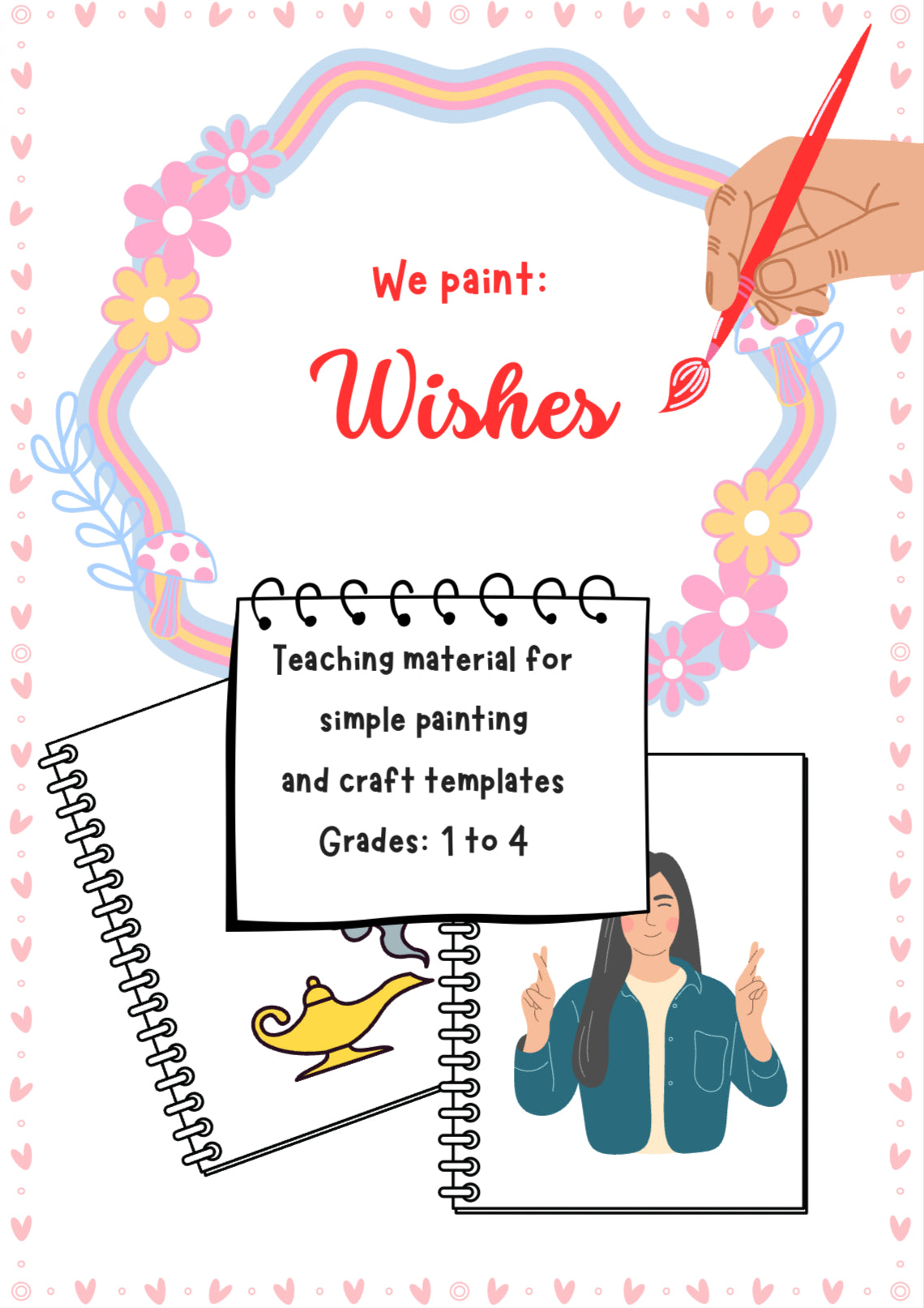 We Paint Our Wishes – Back-to-School or New Year Art Worksheet