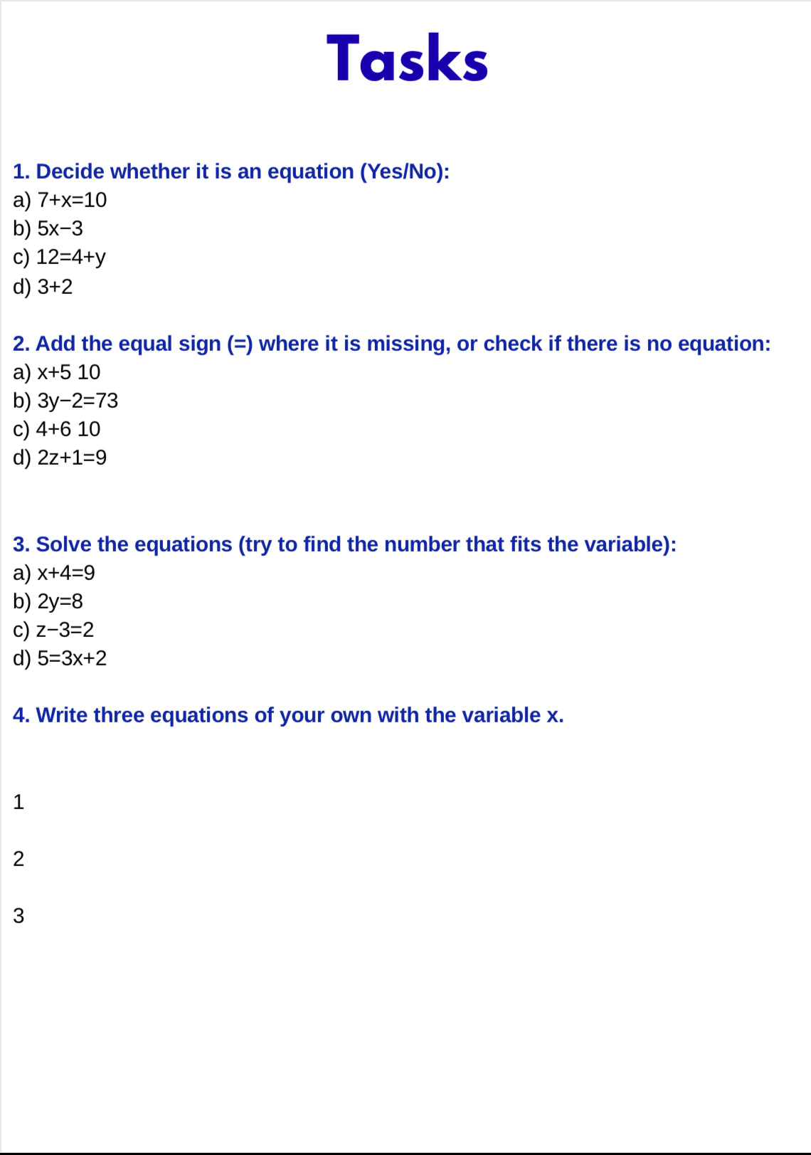 Algebra Basics – Solving Equations and Understanding Inequalities | Math Foundations Workbook | GRADE 5–9