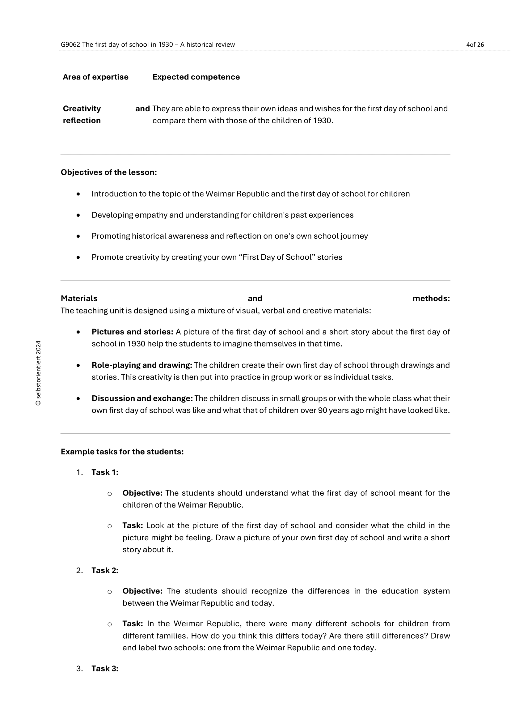 Weimar Republic era in Germany - History in Elementary School Workbook