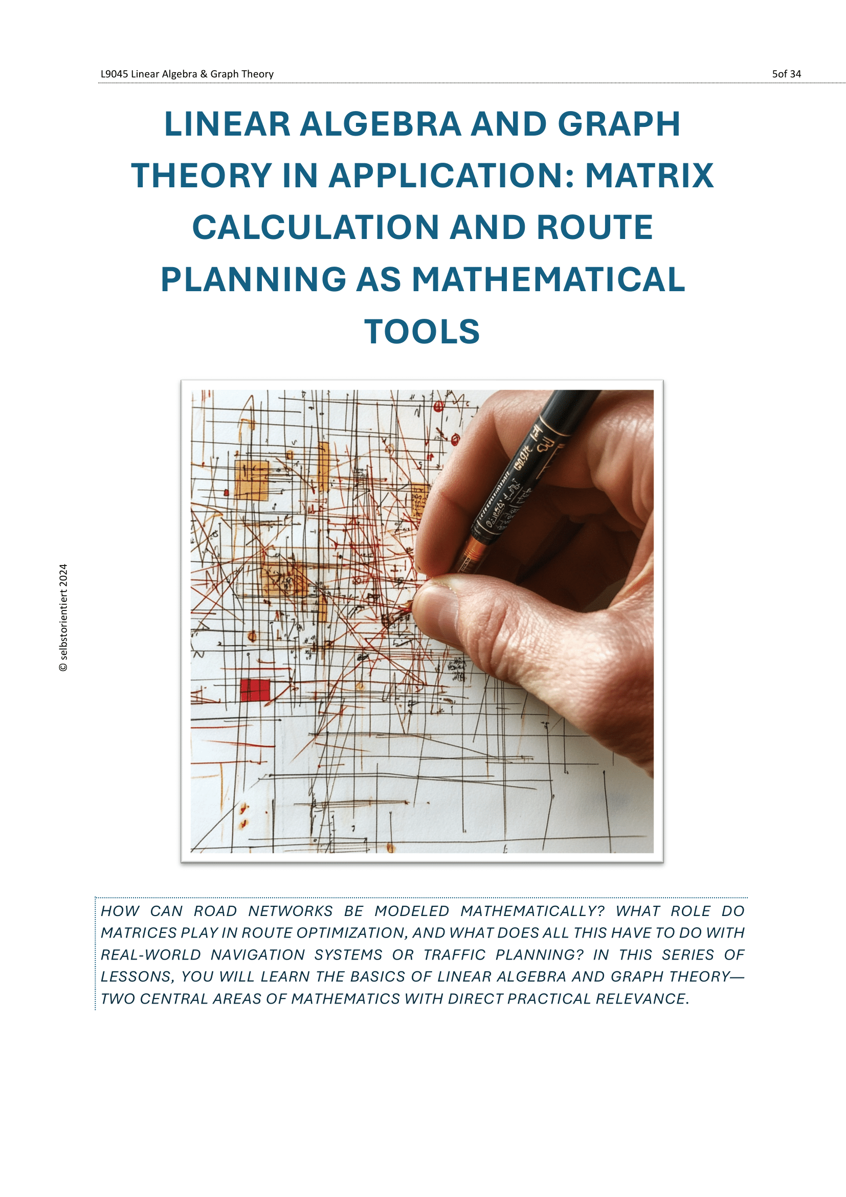 Matrix Math & Route Planning – Lesson Plans for High School