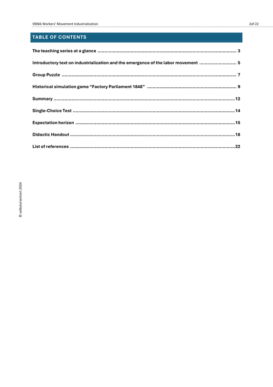 Industrialization & Labor Movements – History Unit Grades 7–9
